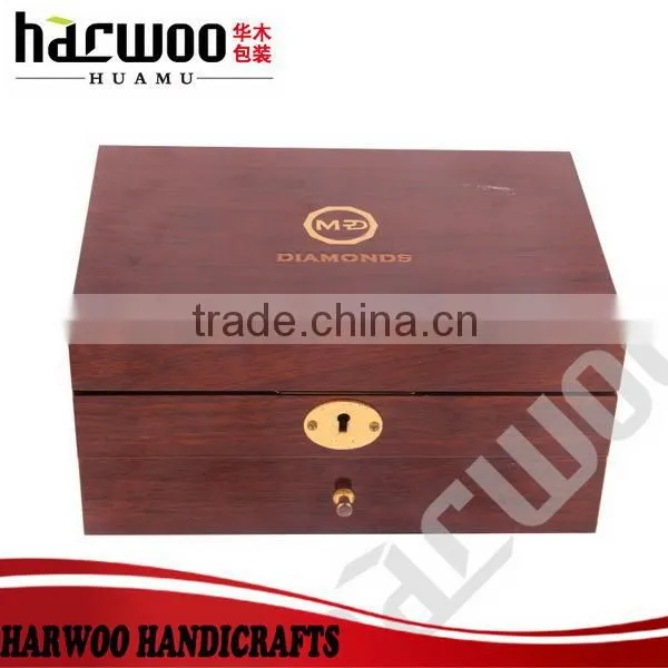 Accept custom antique painted wooden flagon packaging box,wine pot boxes