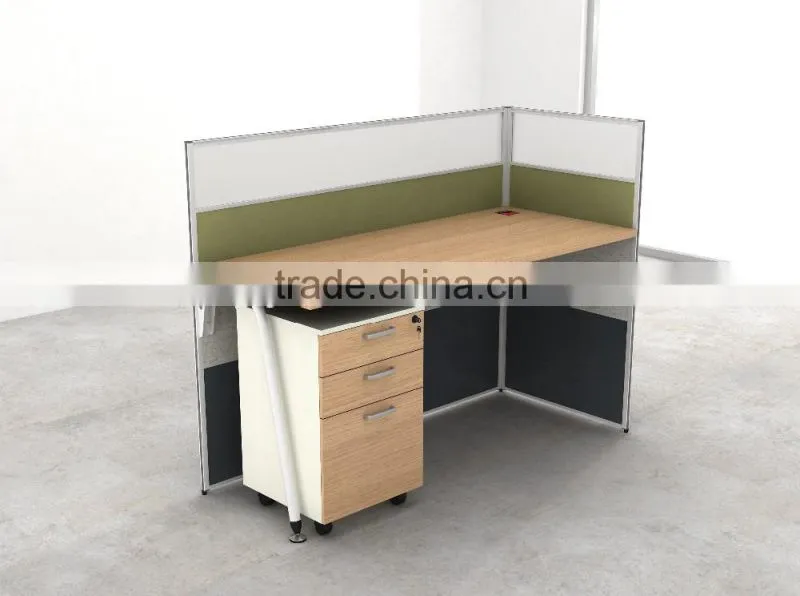 translucent glass screen wall partition workstation/metal frame workstation for single seat