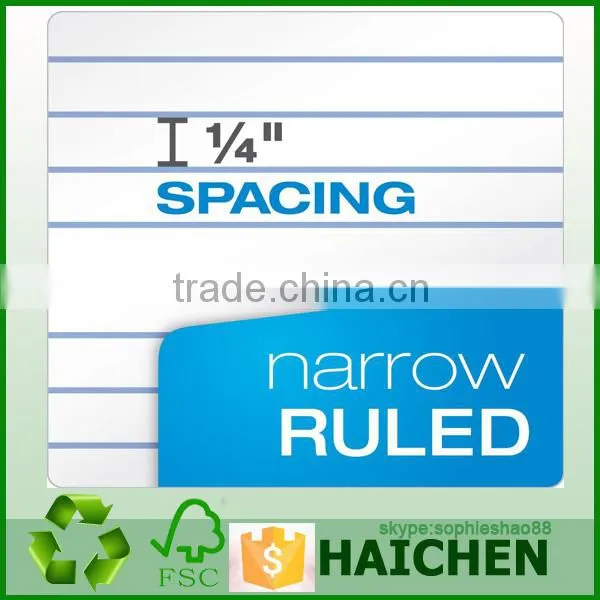 3" x 5" Narrow Perforated Writing Pads - White (12 Pads of 50 Sheets Each)