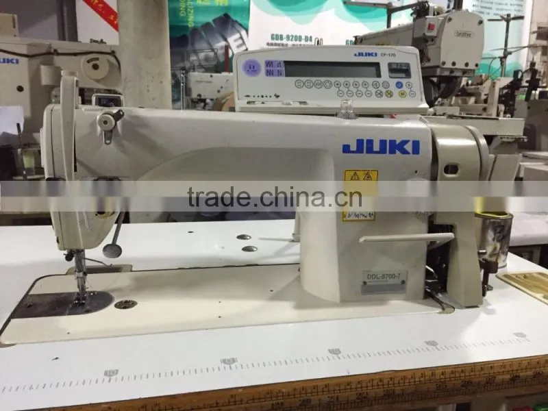 Fresh Clear good conditional juki 8700-7 lockstitch industrial used sewing machine