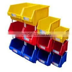 Plastic storage boxes for warehouse spare parts