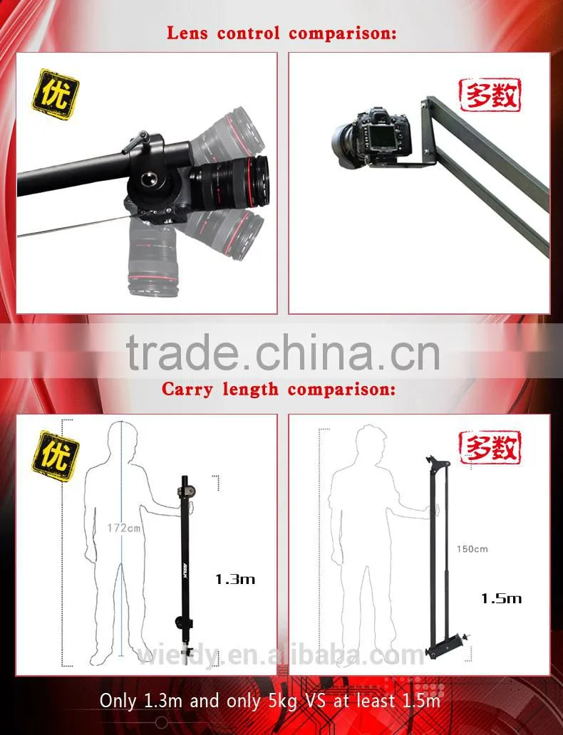 Dolly crane camera slider for sale