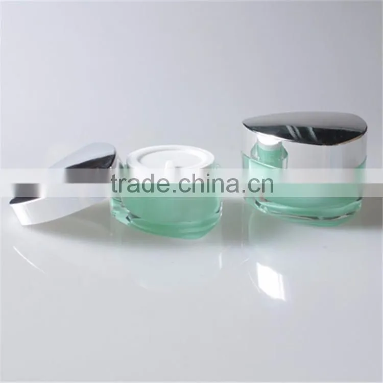 hotsale 50g heart shape acrylic jar