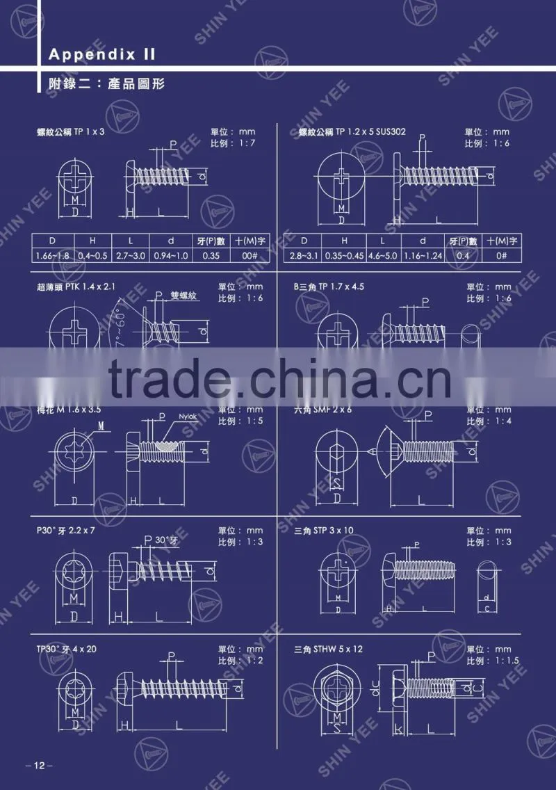 Taiwan Supplier Six Lobe Tamper Truss Head Electronic Screw