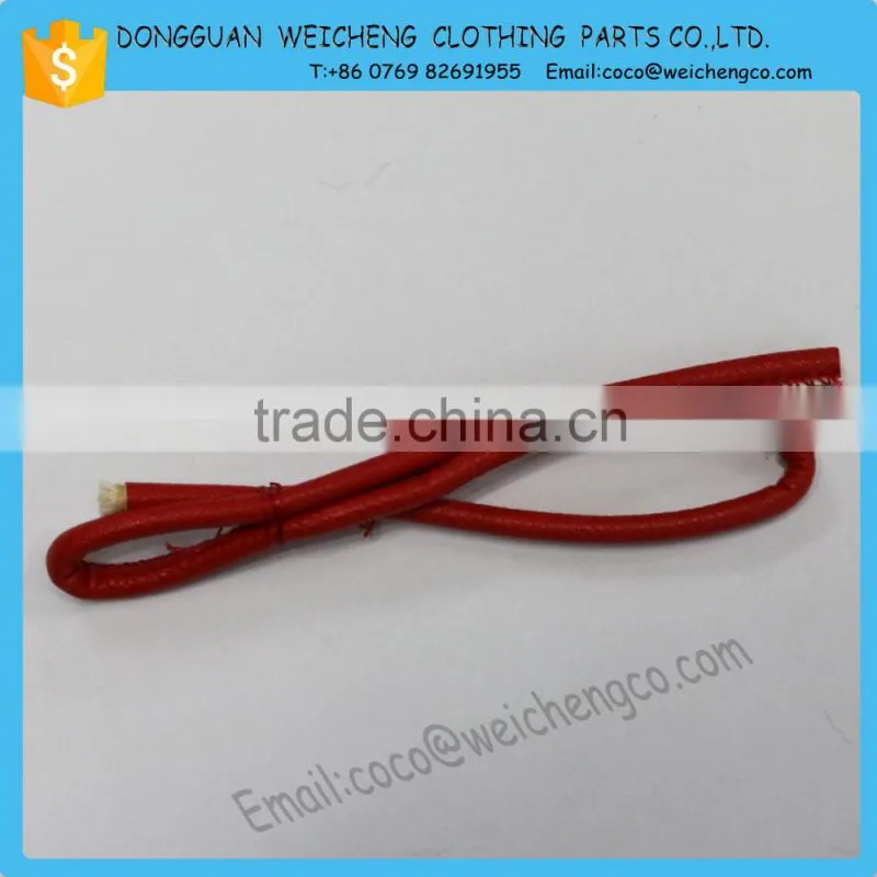 Wholesale High Quality 2.5mm*1.5mm Brown Flat Leather Cord, Jewelry Cord, Leather String
