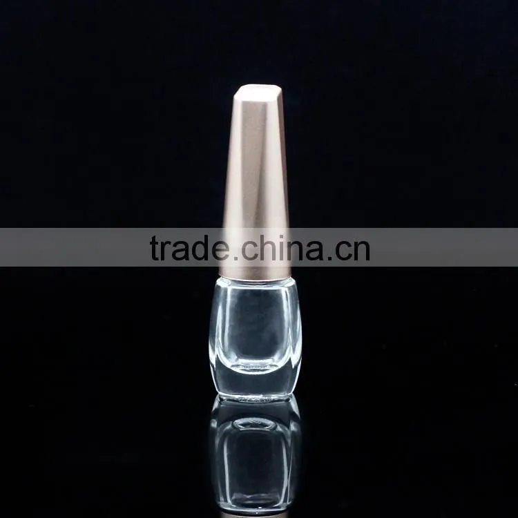 empty custom mini glass nail polish bottle