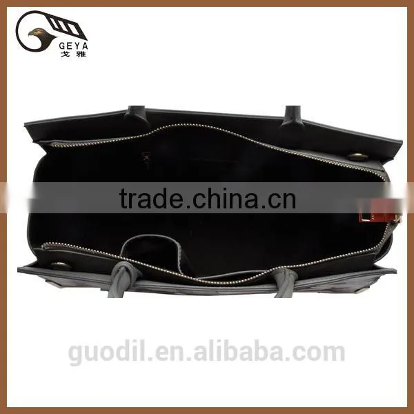 Latest brand design handbag tote style lady bag with high quality hardware