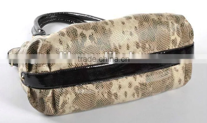 Summer Hot 2012! New Fashion Snake-Skin PU Handbag!