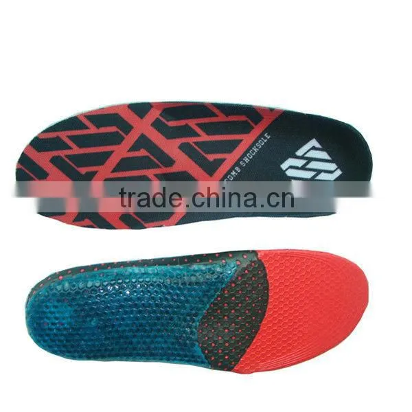 Gel sports insole custom printed insole
