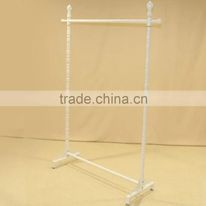 QD-F179Signgle line meta signgle line hanging clothes display racks