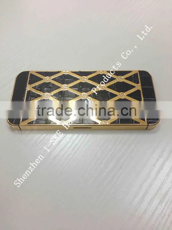 Luxury Christmas gift and popular design for iphone 5 5s 24kt gold cover