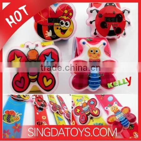 Nice Promotional Gifts for Girls G101-2 Cute Ladybug Slap Watch