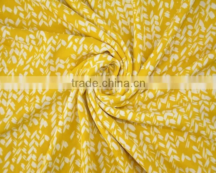 Jiufan Textile High Quality Printed Poly Woven Fabric 100% Polyester Georgette Fabric
