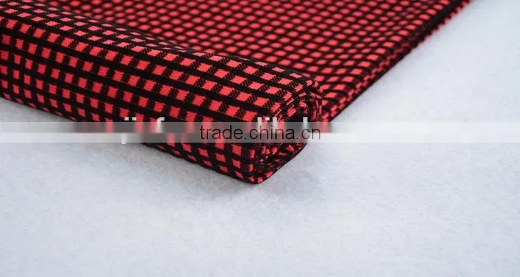 Jiufan Textile Hot Sale Polyester Spandex Ponte Roma Flocking Fabric For Garment Stock Lot