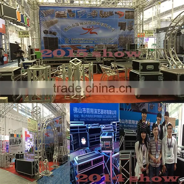 Constructed lighting truss clamp connected truss