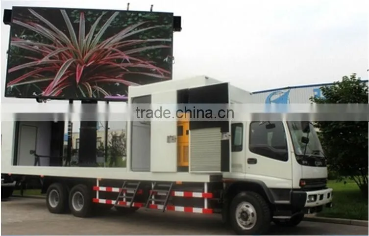 P10 outdoor mobile scrolling advertising LED display truck