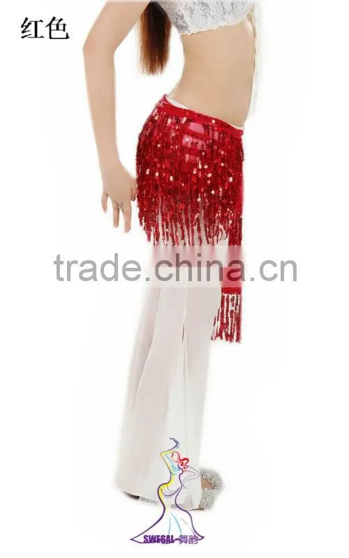 SWEGAL J13055 bright sequin belly dance hip scarf