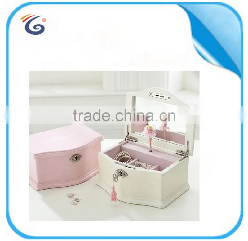 ballerina musical jewelry wooden box packaging