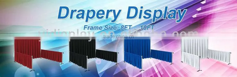 10ft Aluminum Portable quick Show Fabric back drop Folding Booth Displays