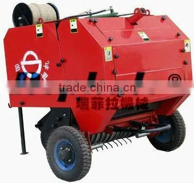 farm use automatic walking type straw, grass, hay baler, hay and straw baler machine straw bundle packing machine