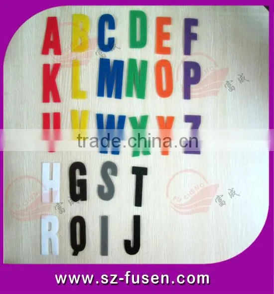 Self stick T-shirt magic tape letters