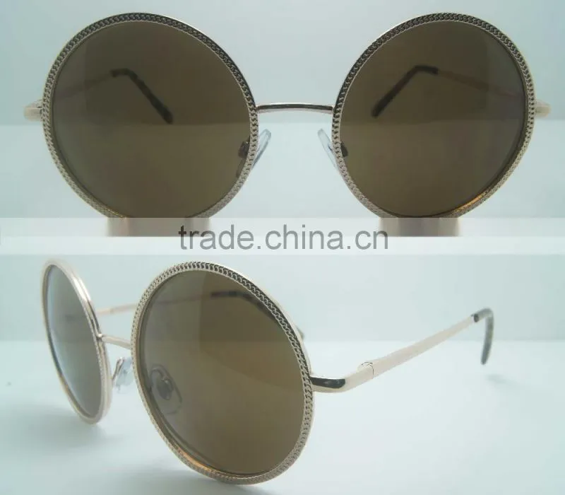 2016 new latest fashion round metal sunglasses wholesale sunglasses china cheaper