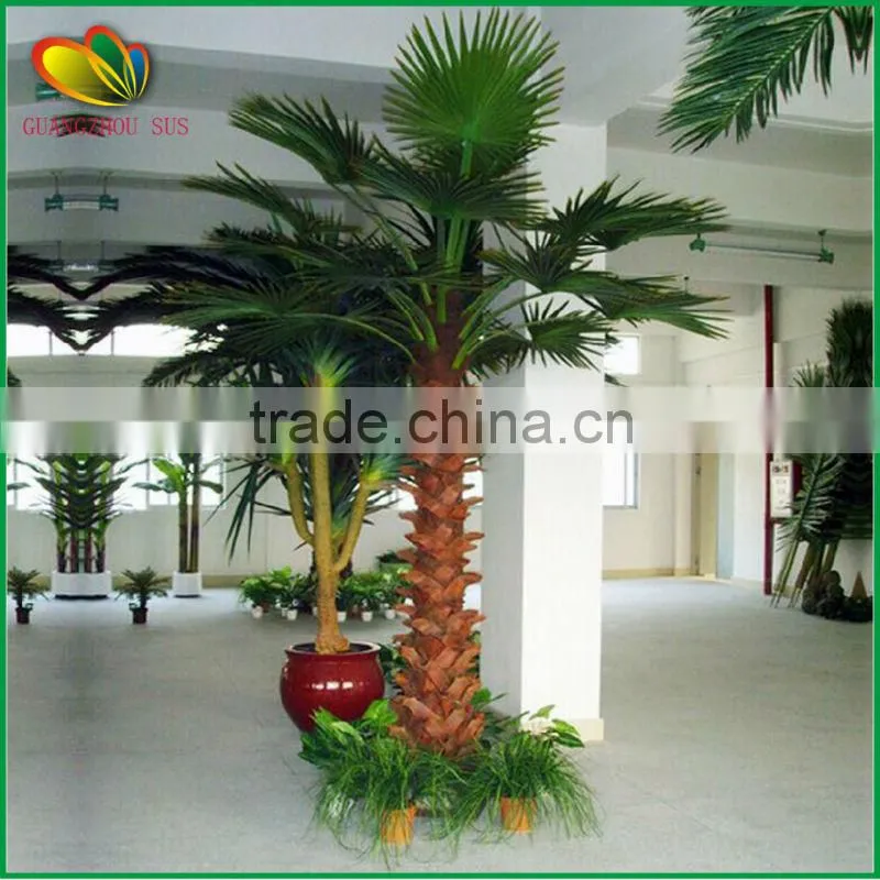 Customized palm tree hand-made artificial palm tree with fiberglass