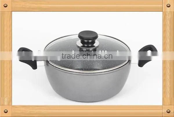 Forged Aluminum non stick marble induction cooking pots