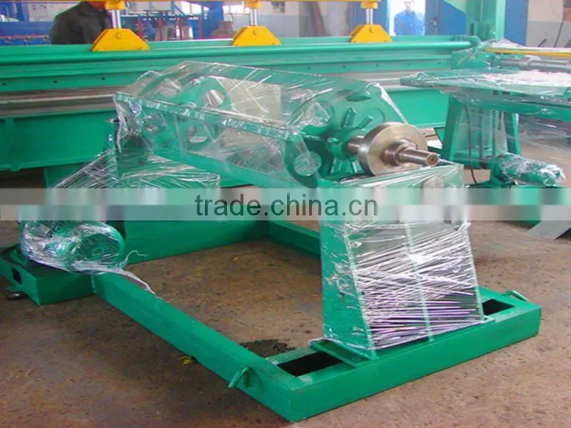 metal uncoiler machine with car