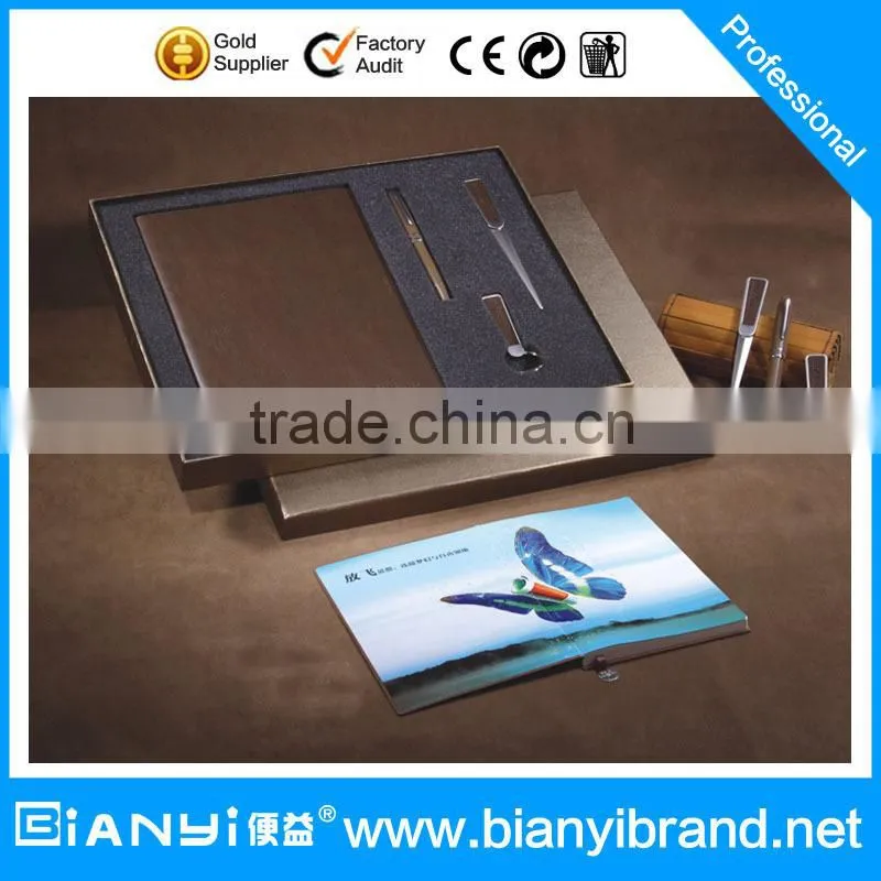personalized leather notebook gift set