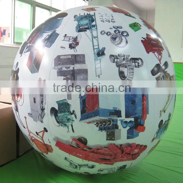 1 meters vivid printing inflatable giant ball, advertising giant ball