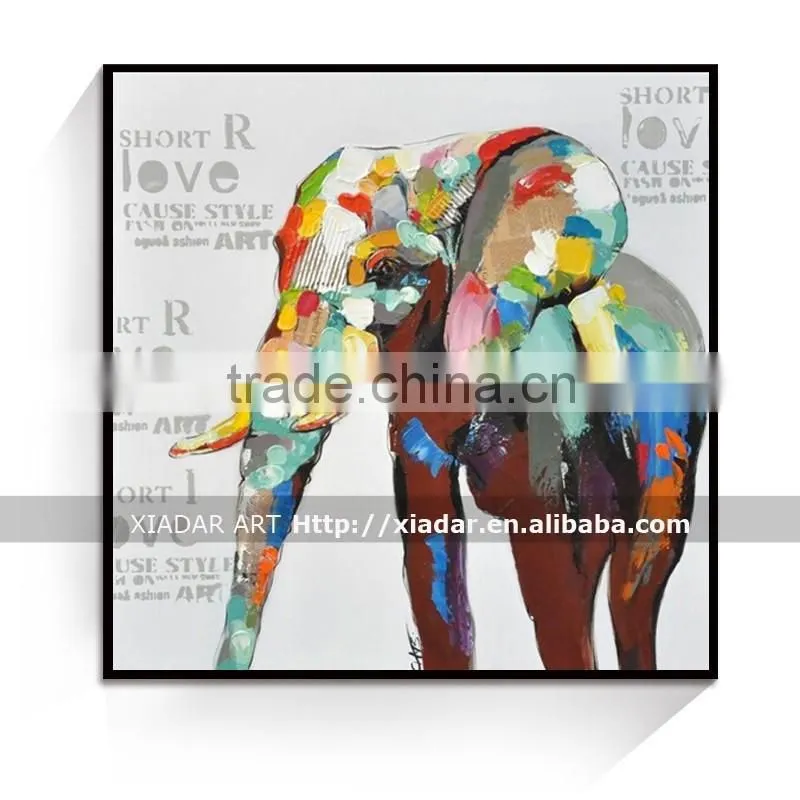 Modern art canvas dog oil painting for livingroom decoration