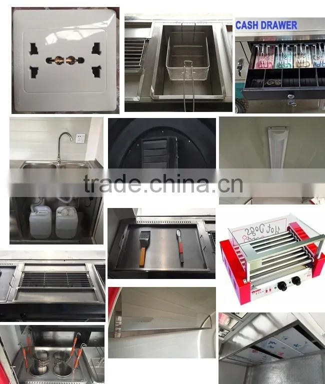 Mobile food cart/food cart trailer/food cart with wheels