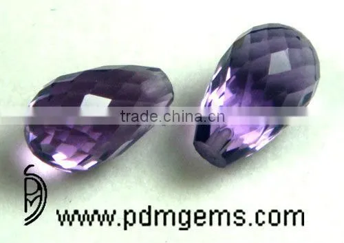 Amethyst Teardrop Cut Faceted Lot For Silver Pendant From Wholesaler