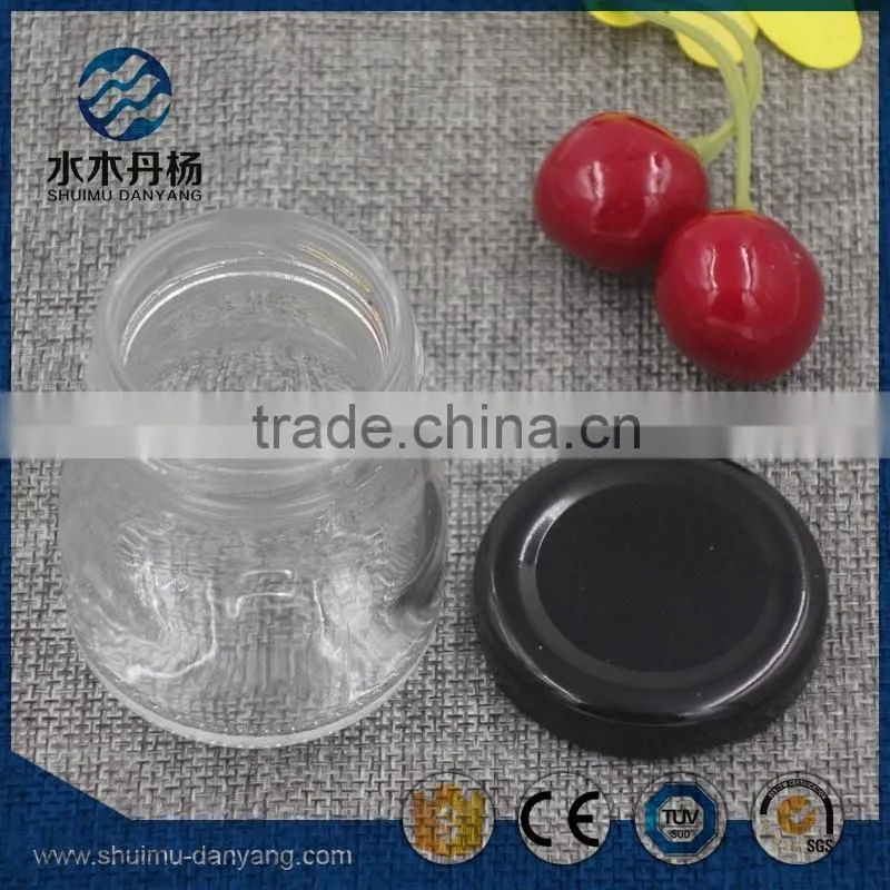 50ml clear food grade glass jar mini honey jar