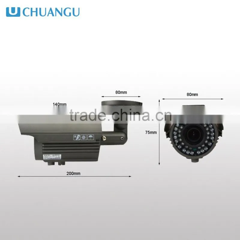 1080p AHD Camera 1/3" COMS 2.0Magepixel AHD CCTV Camera 2.8-12mm Manual Zoom Lens IP66 Outdoor Bullet