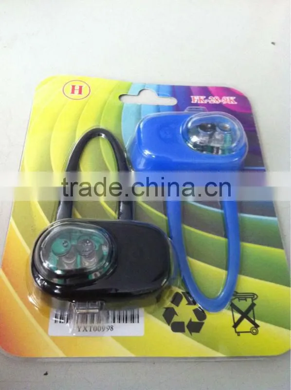 rubber led bike front light and rear light.