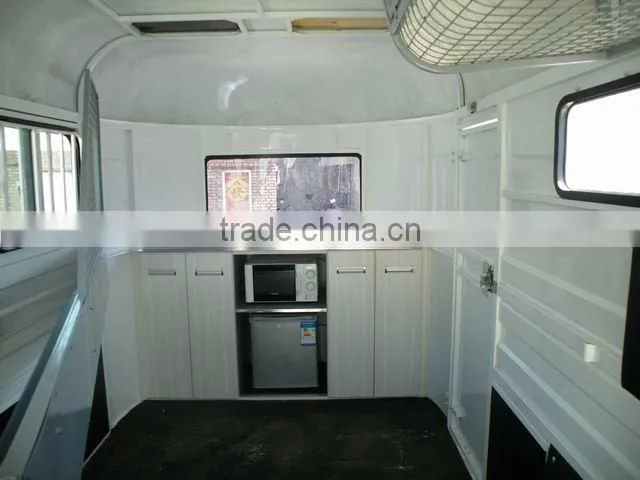 deluxe 3-horse angle trailer