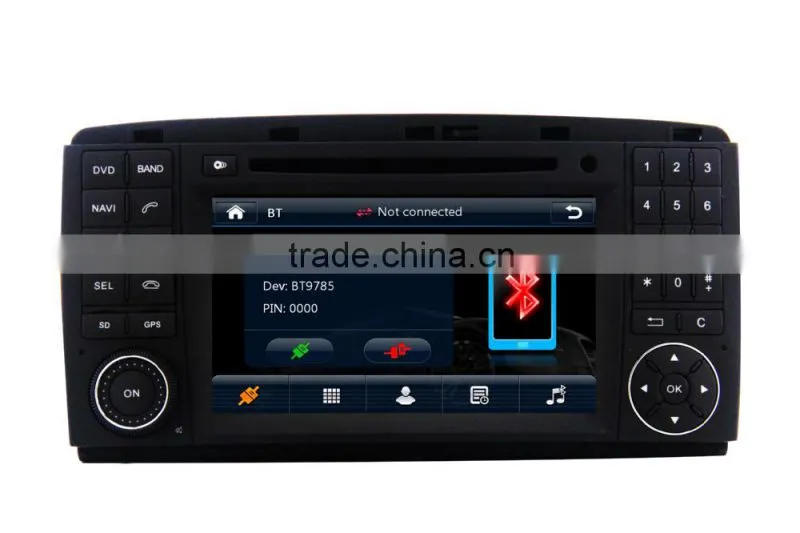 Shenzhen factory supply 2 din car dvd for BENZ NEW R300 with DVD,GPS,Radio,SWC,RDS,VDR,WIFI