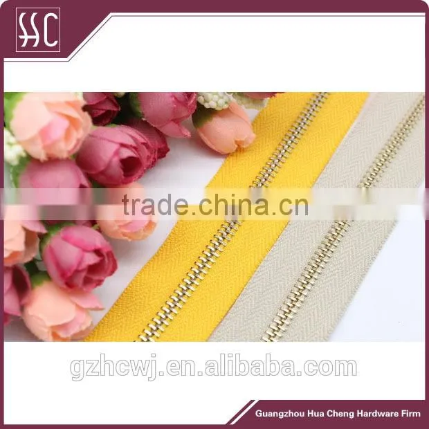 high quality zipper, various color zipper cloth, Guangzhou zipper factory