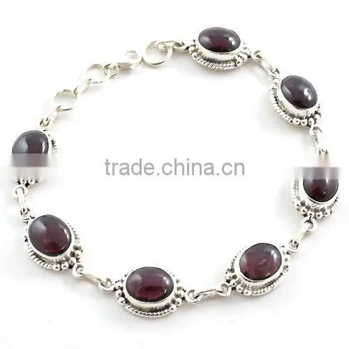 Rutilated Quartz bracelet silver jewelry with natural gems 925 solid sterling silver jewelry