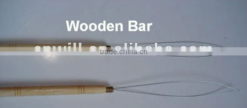 micro rings loop tool loop threader pulling needle used with hair plier and beads for human hair feather extension tools