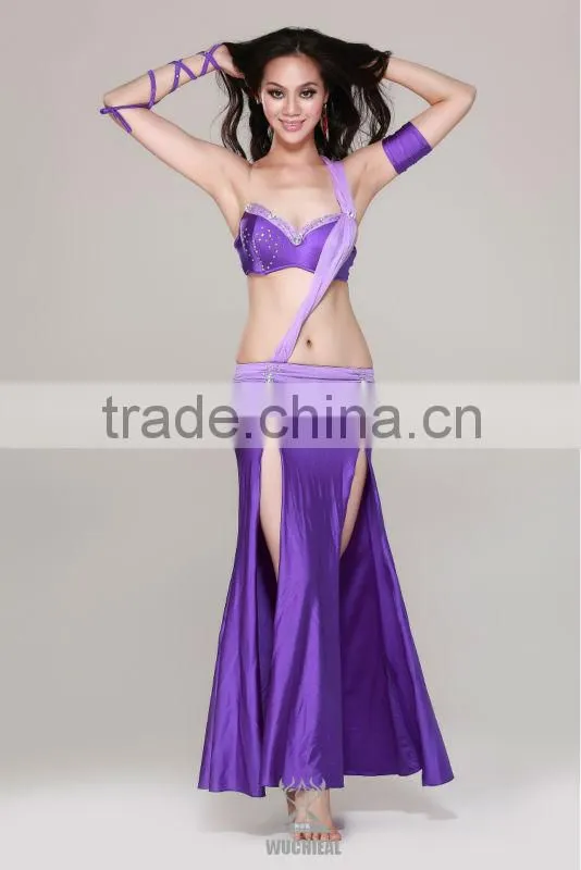 Carnival Party Dresses for Women, Belly Dancing Costumes, 2-pieces Bra&Skirt First-class Wear(QC2037)