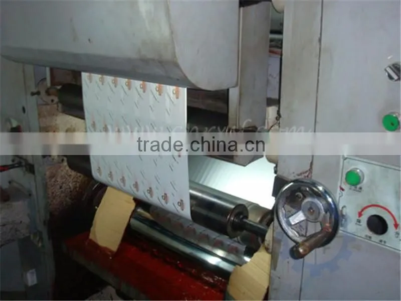 Rotogravure printing machine for foil
