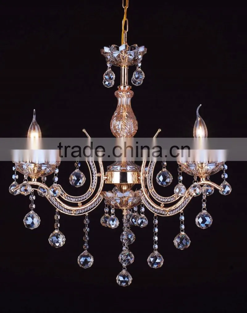 WD-1835-3/5/8 2016 Global Hot Sale Gold Iron Top Grade K9 Crystal chandelier