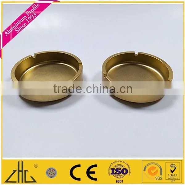 Wow!! luxury aluminum table cigar ash tray gold color , aluminium tray size 140mm , adult birthday gift cast aluminium ash tray