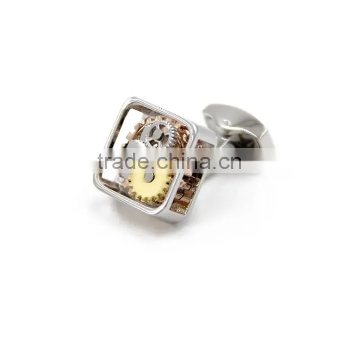 Cool excellent quality metal cogs cufflinks, cufflink for men shirt