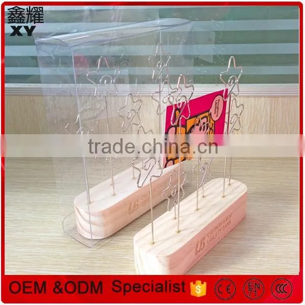 Shenzhen factory price color long rod metal stick silver wire heart shape paper clips with spring
