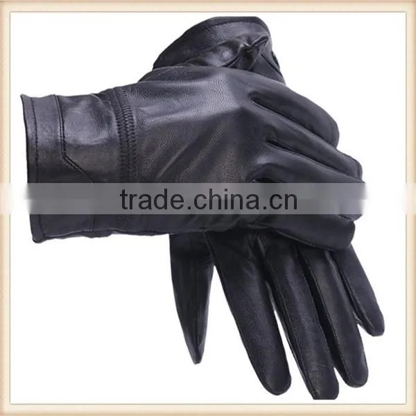 Factory Price 100% Authentic Leather Men Worker Motorcycle Gloves