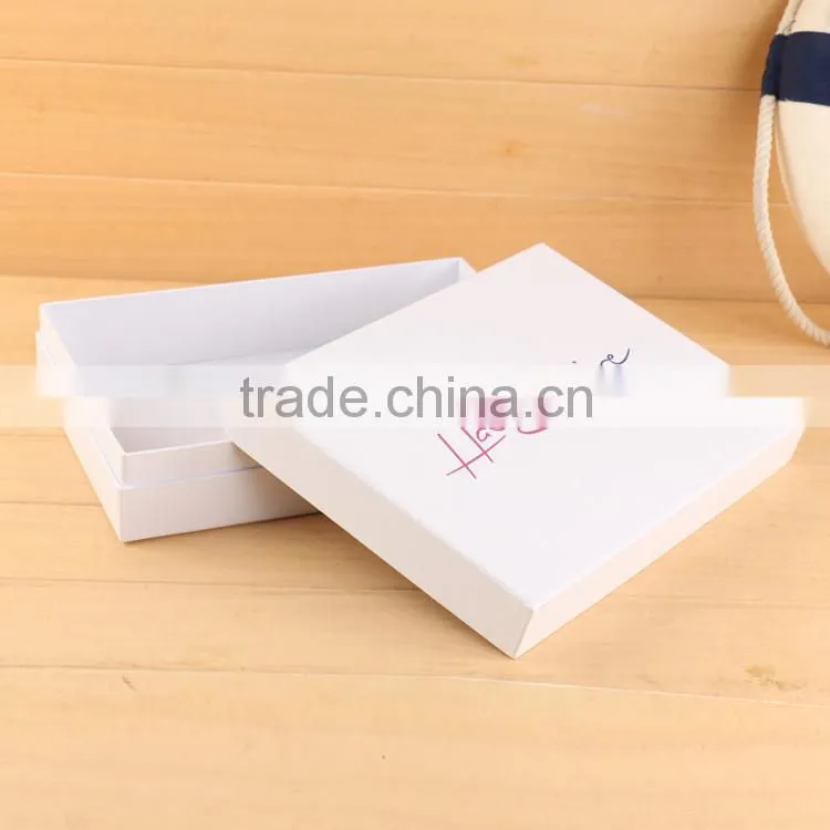 white hair packaging boxes custom logo white
